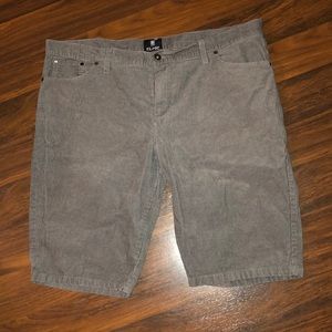 Gray corduroy shorts